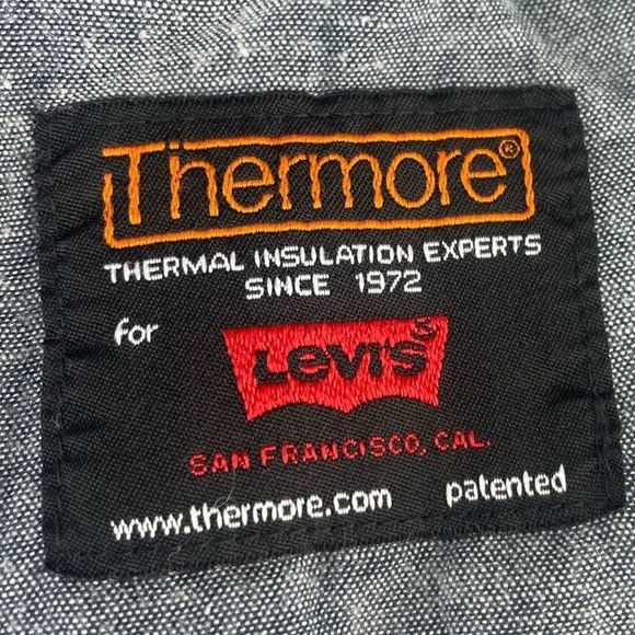 Levi's Thermore Snap Vest With Sherpa Collar - Sz Small - Picture 9 of 10